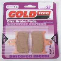 bremsbelag gold fren für motorrad kawasaki 1400 zzr zx / abs 2006