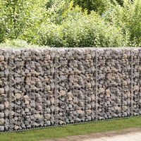 Panier de gabion Jardinière à gabion Clôture de gabion Acier galvanisé 200x50x100 cm KOL7965