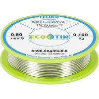 Felder ISO-Core Clear SAC305 Étain à souder bobine Sn96,5Ag3Cu0,5 0.100 kg 0.5 mm