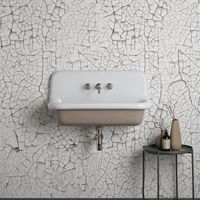Lavabo scolastico in ceramica smaltata - 90 cm - True Colors - Tortora (Tortora 1019)