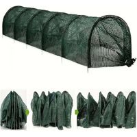 Tunnel de Croissance Pliable, Réutilisable Réseau des plantes de serre Tunnel pour Couvrir Les Jardin, Légumes und Tomate, Contre Les parasites et Les Oiseaux, Vert 3m
