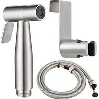 Douchette de bidet pour toilette Sprayer Premium Acier Inoxydable Décapsuleur Shattaf bidet Set complet pour WC (ws024s)