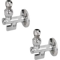 Rubinetto filtro sottolavabo mutlipack ottone cromato lucido a sfera leva a snodo 1/2x3/8x10 mm (quantita) pezzi 2 - confezione 1