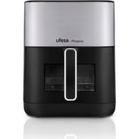 Ufesa Phoenix, Friggitrice ad Aria Doppia Resistenza con Vapore, 6 L, 1800 W, 10 Programmi Preimpostati, Finestra e Luce Interna, Ricettario Incluso