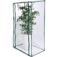 Vigor 7972720 Serra da Balcone in PVC Senza Ripiani Struttura in Acciaio Verniciato 95x70x190h cm colore Nero