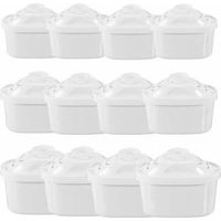 Cartouche Filtrante pour Carafe Pack 12 Filtres à eau Universel pour Brita Maxtra Carafe Filtrante Bouilloire