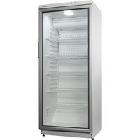 Réfrigérateur professionnel 290L avec porte vitrée dégivrage auto ventilation efficace - Exquisit