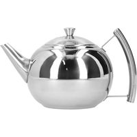 Théière, théière/cafetière de 2 L en acier inoxydable avec filtre à infusion amovible pour thé en vrac