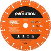 Evolution Lama diamantata multiuso Evolution da 255 mm con bordo segmentato e foro da 22,2 mm - Lama diamantata multiuso per il taglio di metallo