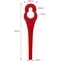 Lot de 100 lames de rechange en plastique pour déligneuse Florabest LIDL FRTA 20 A1, FAT 18B3, FRT18A