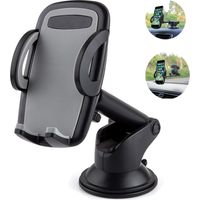 Soporte para salpicadero de coche para teléfonos móviles: iPhone Xs Max R 8 Plus 7 6S SE Samsung Galaxy S9 S8 Edge S7 S6 Note 9 y otros smartphones.