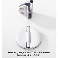 Infraworld Tuerband Doppel für Saunatüren 1 Stück für 6 bzw. 8 mm Glastuer