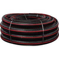 Gaine électrique préfilée 110/25mm – Fourreau noir bandes rouges – Protection réseaux électriques – Glisse améliorée – Certifié NF – Courant