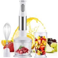 Mélangeur domestique 5 pièces 600W grande puissance, fouet à main, tige broyeuse, bol à viande hachée