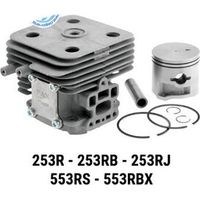 Cylindre complet compatible avec débroussailleuse Stihl 253R, 253RB, 253RJ, 553RS, 553RBX