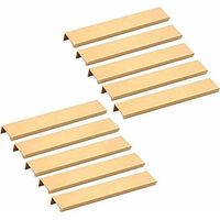 10pcs Poignée invisible Meuble -or Poignée d’Armoire de Cuisine Meuble Tiroir 160MM