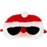 Masque de sommeil avec lunettes de soleil Père Noël, masque de Noël, masque créatif et personnalisé-M