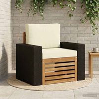 vidaXL Outdoor Middle Sofa Natural