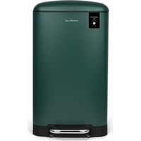 Poubelle à pédale 30L rectangulaire en acier inoxydable – Finition mat – Fermeture silencieuse – Sceau intérieur amovible – Les Collectors
