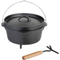 Esschert Design Horno holandés 3.7 L negro FF117
