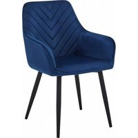 Leobert NANA sedia in velluto blu navy elegante