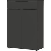 bümö Space Aktenschrank - 2,5 Ordnerhöhen & Schublade Graphit