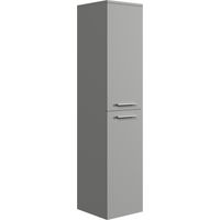 Colonne de salle de bain Saturnus - Badplaats - 130 cm Gris mat