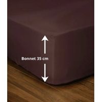 Spanntuch - LOVELY HOME - LH71592 - 160x200+35 cm - Braun