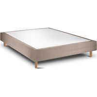 Sommier Rigide 20 Milano Taupe Pieds Rond 140x195