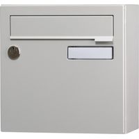 RENZ Kompakt-Außenbriefkasten 1-türig, Stahl mattgrau RENZ