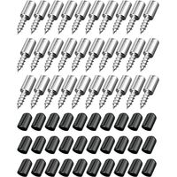 30 Pcs Shelf Support Pins with Rubber Protection, Self-Tapping Shelf Pegs for Furniture, Cabinets, Bookcases, Wine Coolers, ø7.5 mm, Holds Up to 20 kg