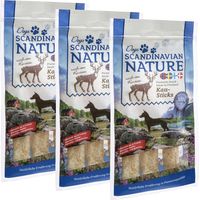 Scandinavian Nature Dogs mit Rentier, 3x 45 g - Kausticks für Hunde