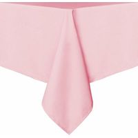 140200 cm - Washable polyester tablecloth, stain and wrinkle resistant, pink