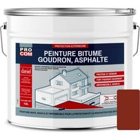 Procom – Peinture bitume pour sol intérieur 10 litres – Finition mate antidérapante – Haute protection contre intempéries et UV – Application facile - 772F21