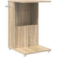vidaXL Side Table Sonoma Oak 40 x 35 x 60 cm Engineered Wood