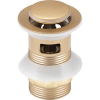 Tapón de Lavabo Clic Clac con Acabado 1'1/4 Eurosanit Dorado