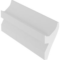 Lot de 3 corniches plafond en polystyrène L290 x l4.5 x H12 cm blanc - ROMONA