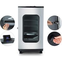 Fumoir électrique en acier inoxydable 650W – 4 grilles chromées – Thermostat intégré – Dimensions 81x52x43 cm – Biomasa On