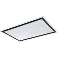 Roblin – Hotte plafond 900mm – Puissance d'extraction 820 m³/h – Niveau sonore 44 dB – Éclairage LED 4 ampoules 1W – Acier inoxydable