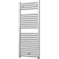 Roma - Chrome Heated Towel Rail - H1230mm x W500mm - Straight