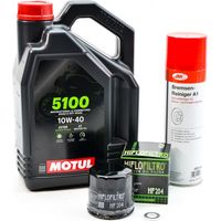 Kit Entretien Vidange Standard pour TRIUMPH Tiger 900 de 1999 à 2000 - MOTUL 5100 10W40 4L