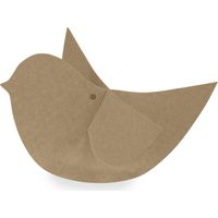 Scotton Uccellino Decorativo 115 x 75 Mm Avana 10 Pz