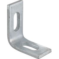 Winkel 90° verzinkt - 55 x 55 x 25 mm - mit 2 Langlöchern 10 x 25 mm - für Profil 27/18 und 28/30
