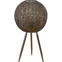 Lampe rayonnement doré sur pied 31x31x33cm