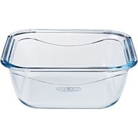 Pyrex Cook & Go - Recipiente Cuadrado con Tapa 100% hermética, para Contener Alimentos, Apto para Horno y microondas, 21 x 21 cm, Capacidad DE 1,7 l