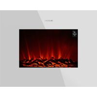Cecotec – Cheminée électrique décorative 2000 W – WiFi, 2 niveaux de puissance – Réchauffe 25 m² – Design plat avec flammes LED ajustables