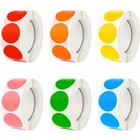 3000Pcs Gomettes Gommette Autocollante Ronde Autocollantes étiquette Ronde Autocollant de couleur étiquettes Rondes Autocollantes Pour Fournitures de Bureau à Domicile,de