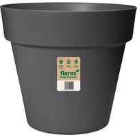 Florus Paris Pot De Fleurs 35 - Gris - Ø 34 x H 30 cm - intérieurextérieur - 100% recyclé