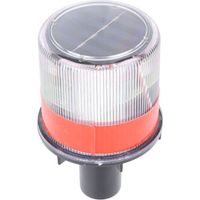 Phare LED Solaire d'Alerte Routière, Étanche et Portable pour Travaux, Barrières et Abris de Sécurité