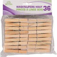 36 Wäscheklammern Holz BETRA 104054